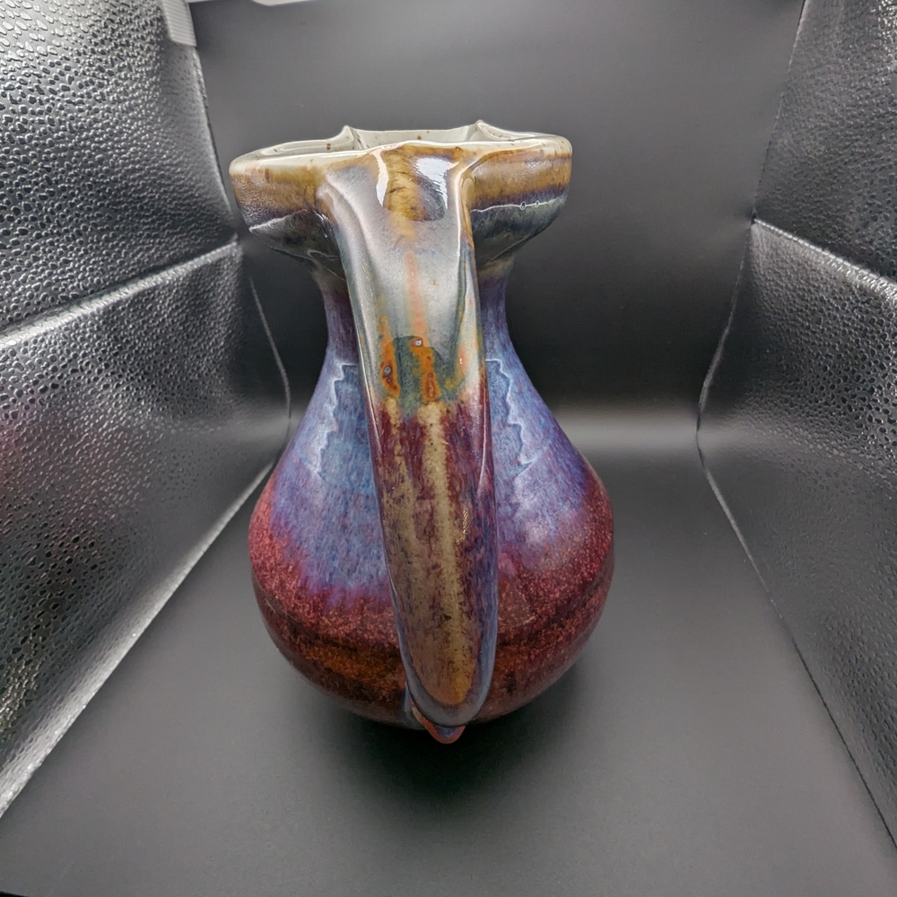 Handcrafted Multicolor Ceramic Pitcher - Picture 12 of 12